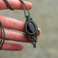 ~ affordables ~ Smoky Quartz macrame necklace
