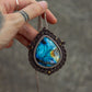 Labradorite macrame necklace