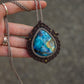 Labradorite macrame necklace