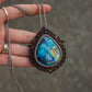 Labradorite macrame necklace