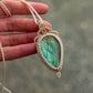 ~ affordables ~ Labradorite macrame necklace