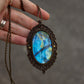 Labradorite macrame necklace