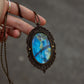 Labradorite macrame necklace