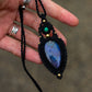 Labradorite & Malachite necklace