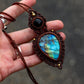 Labradorite & Onyx necklace