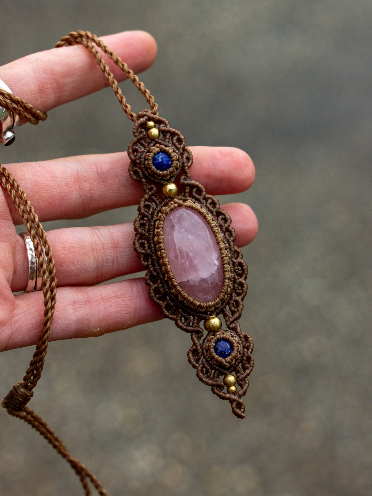 Rose Quartz & Lapis Lazuli necklace