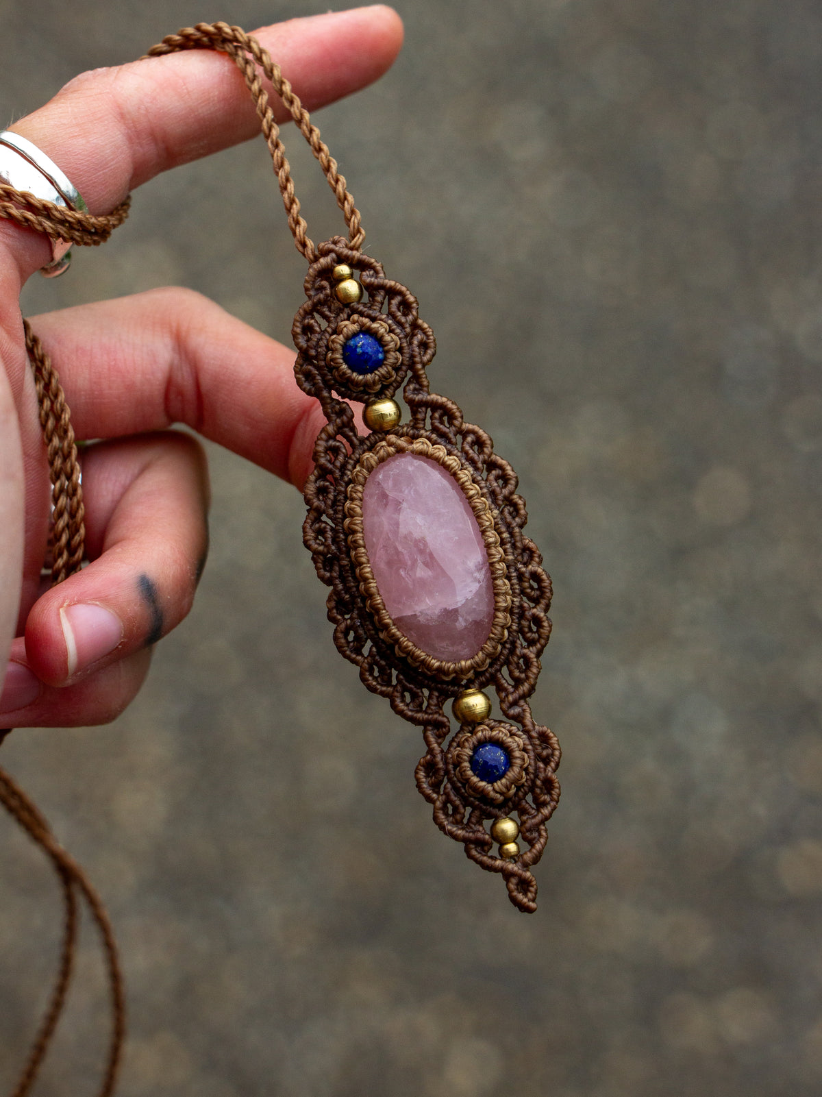 Rose Quartz & Lapis Lazuli necklace
