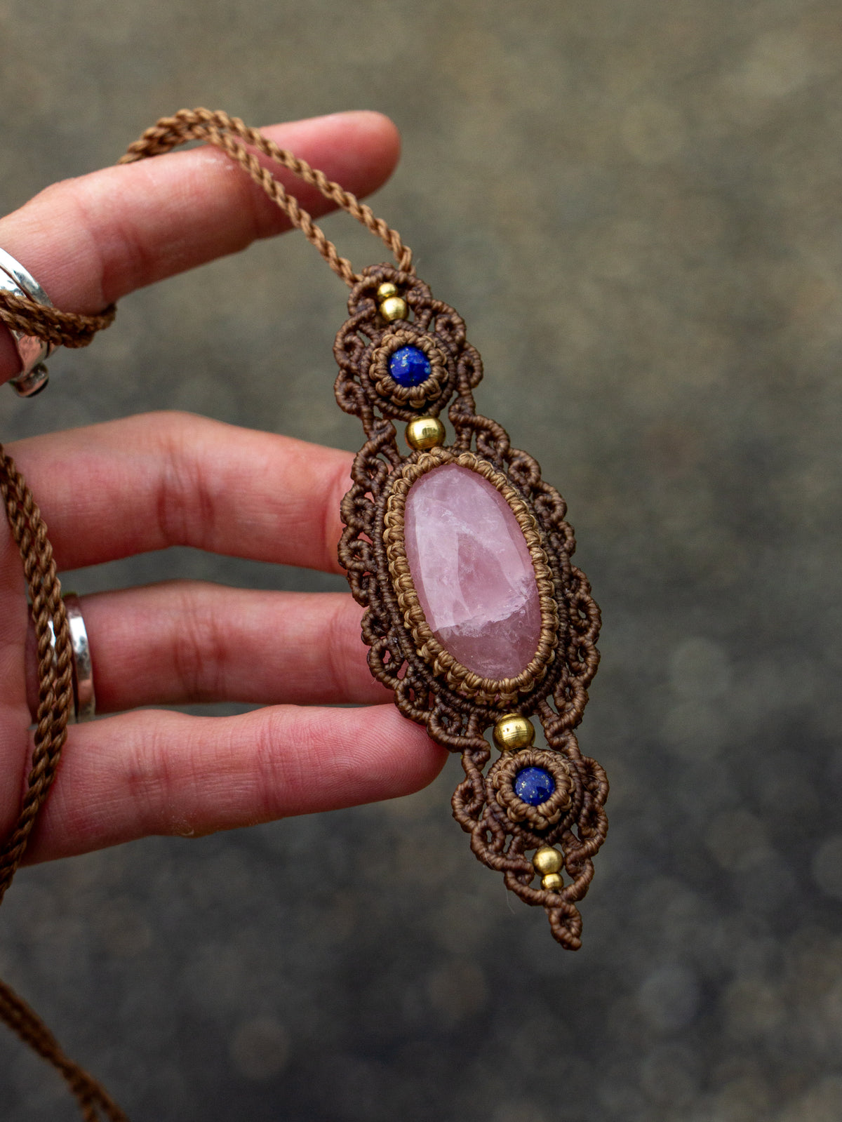 Rose Quartz & Lapis Lazuli necklace