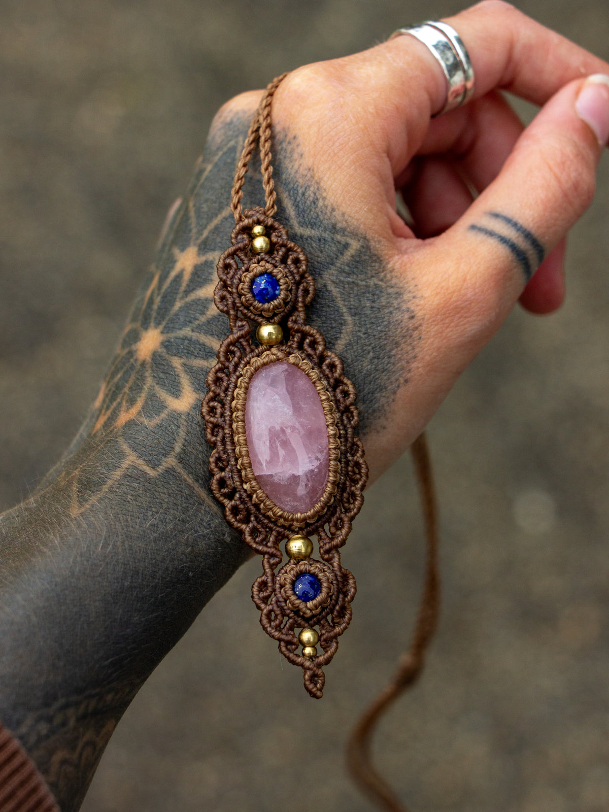 Rose Quartz & Lapis Lazuli necklace