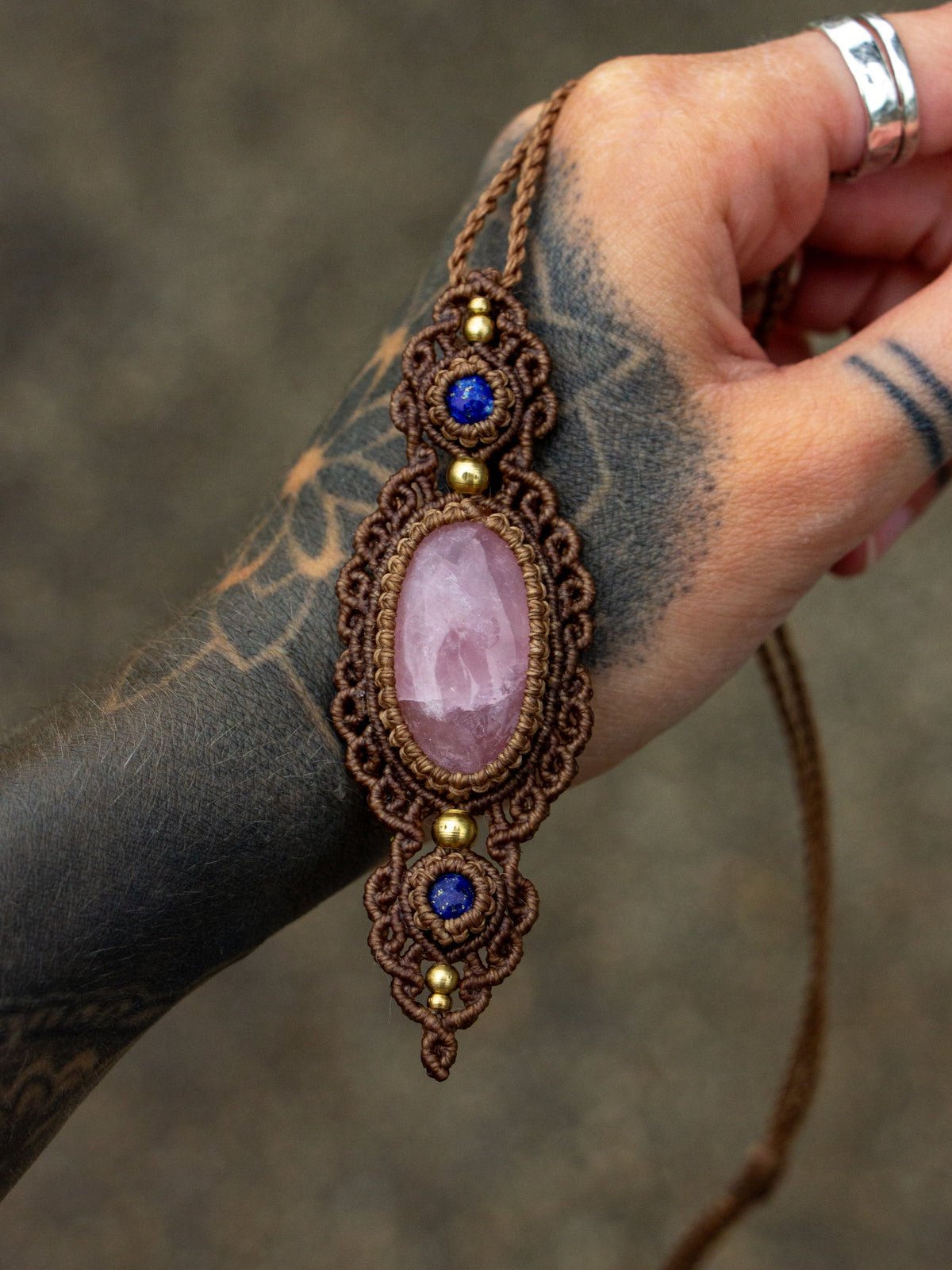 Rose Quartz & Lapis Lazuli necklace