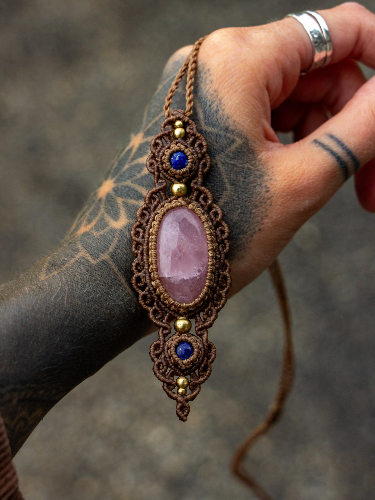 Rose Quartz & Lapis Lazuli necklace