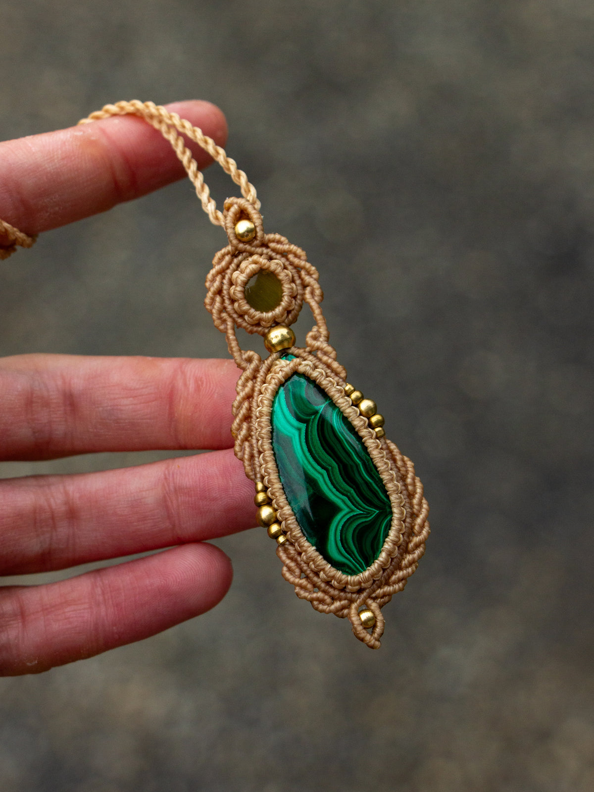 Malachite & Cat's Eye necklace