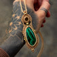 Malachite & Cat's Eye necklace