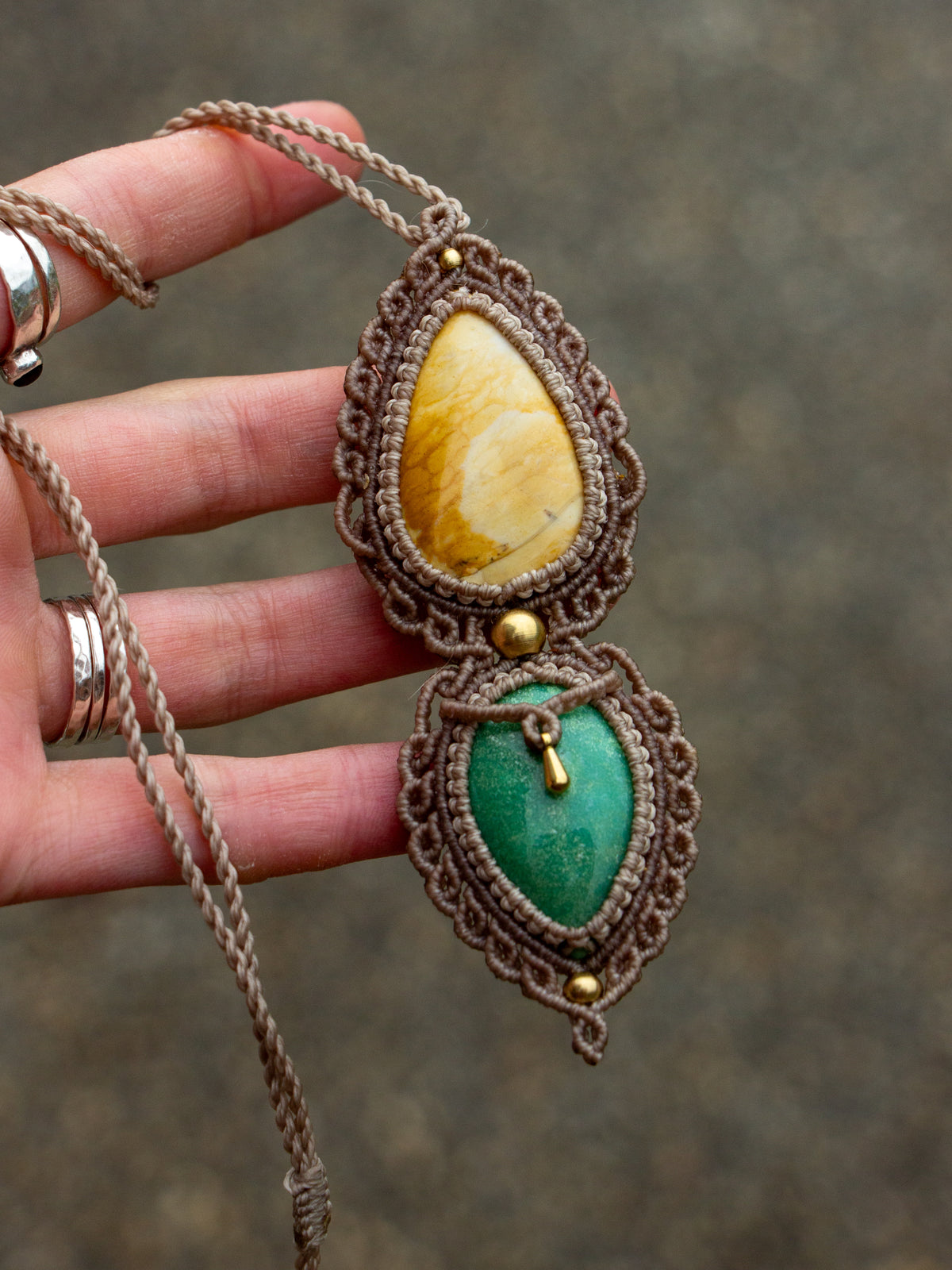 Jasper & Chrysoprase necklace