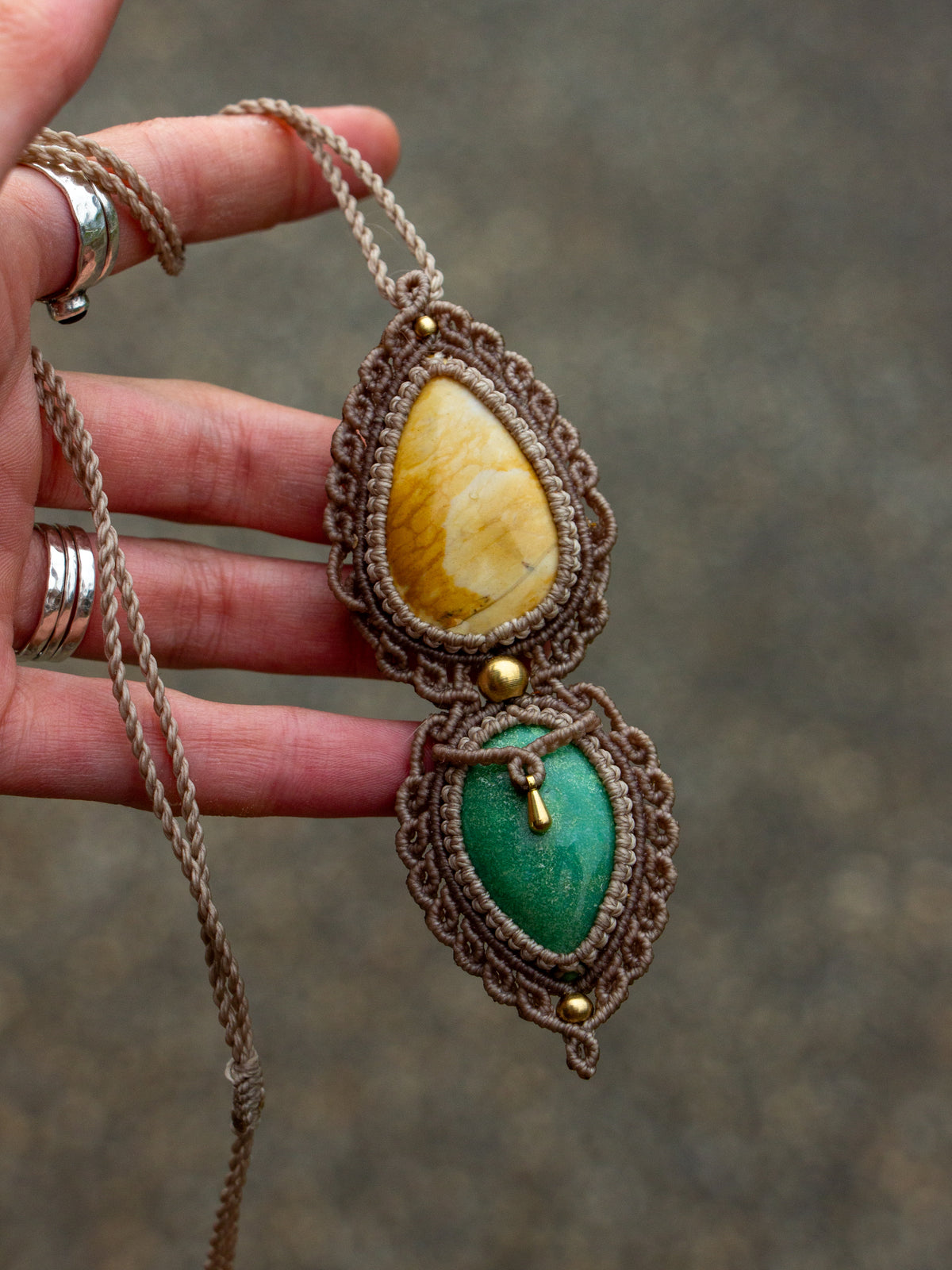 Jasper & Chrysoprase necklace
