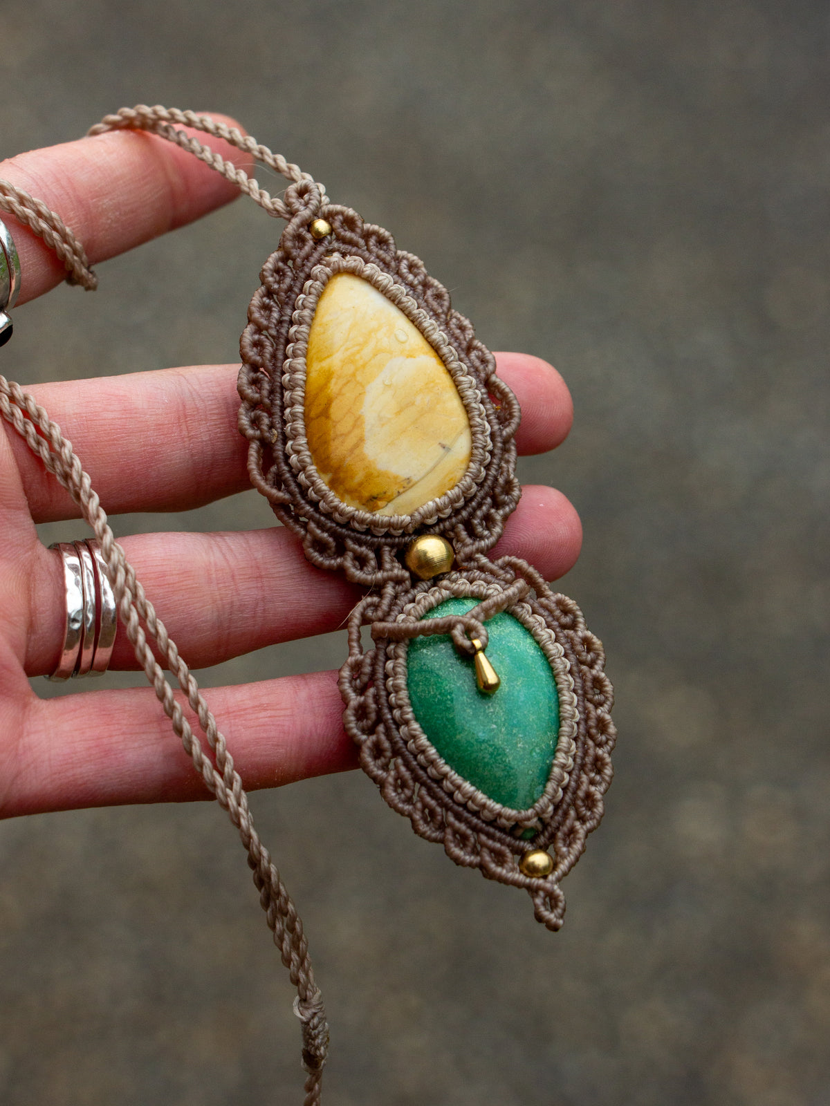 Jasper & Chrysoprase necklace