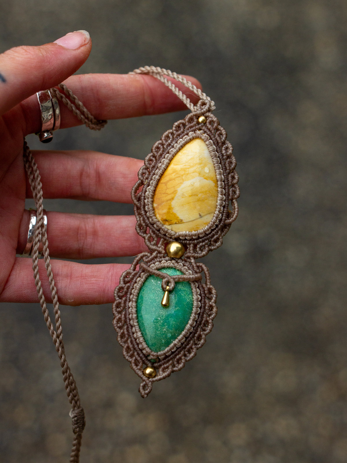 Jasper & Chrysoprase necklace