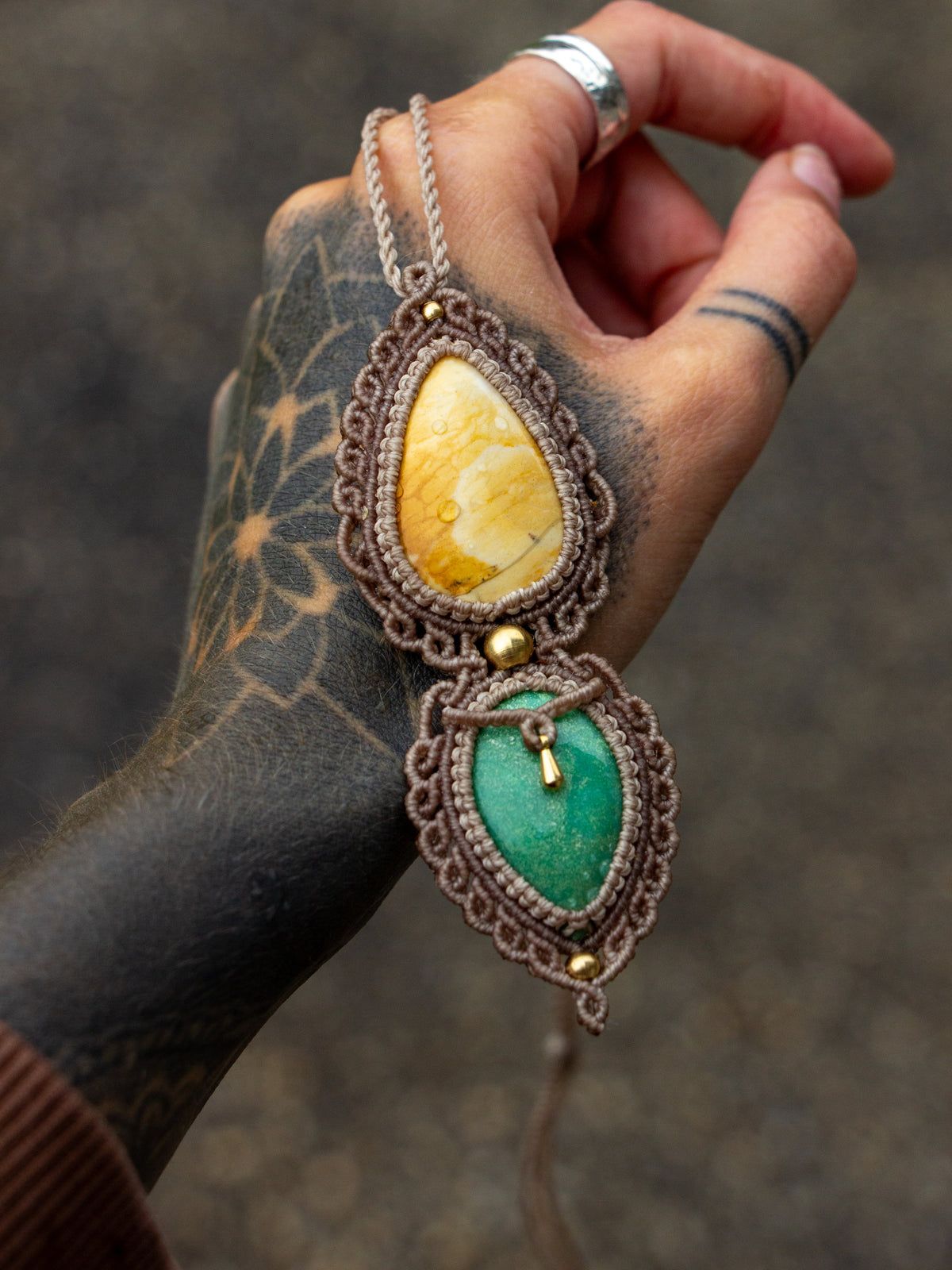 Jasper & Chrysoprase necklace