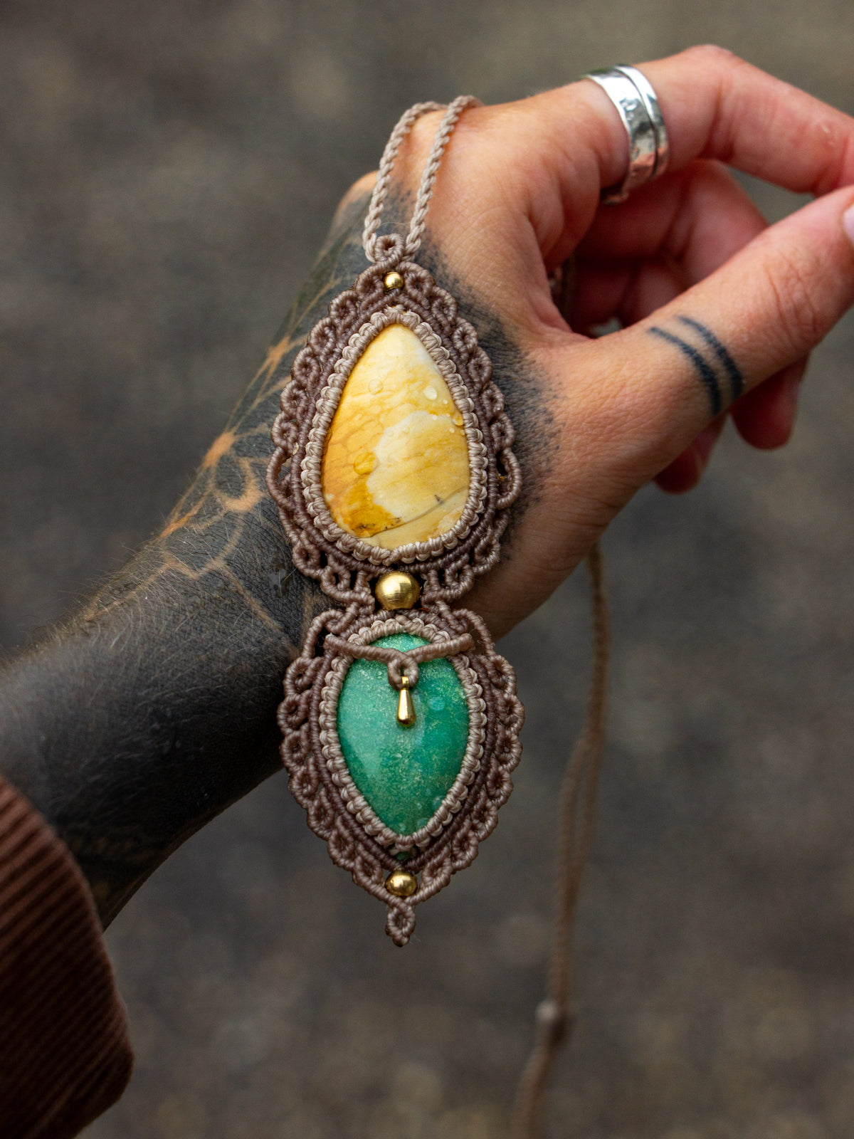 Jasper & Chrysoprase necklace