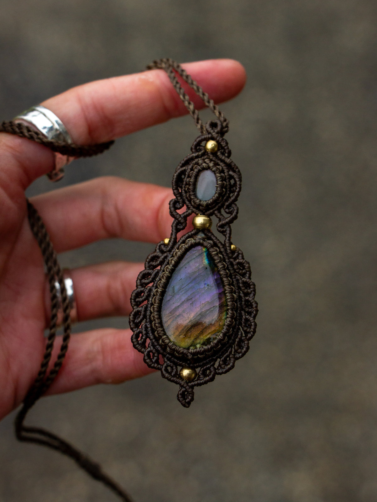 Labradorite & Cat's Eye necklace