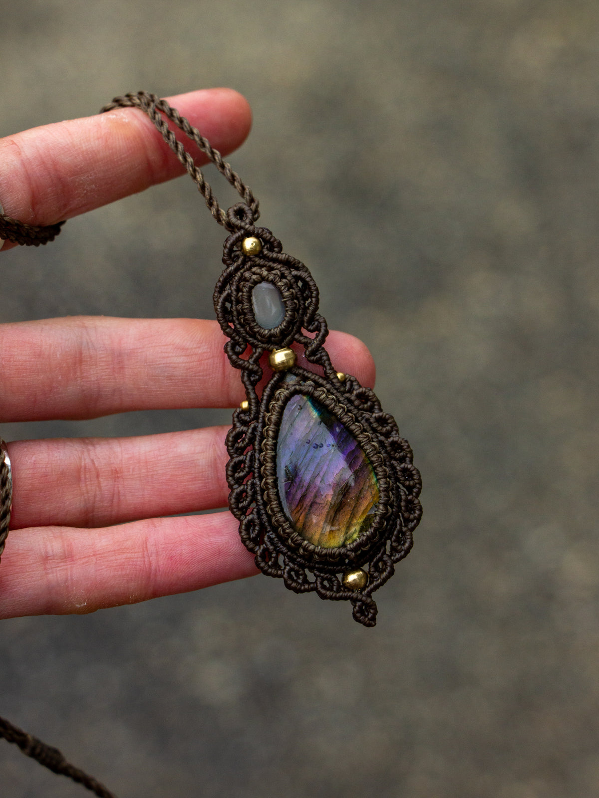 Labradorite & Cat's Eye necklace