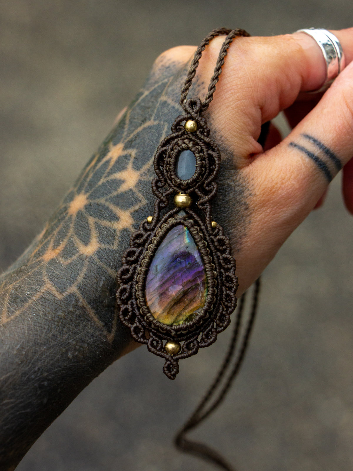 Labradorite & Cat's Eye necklace