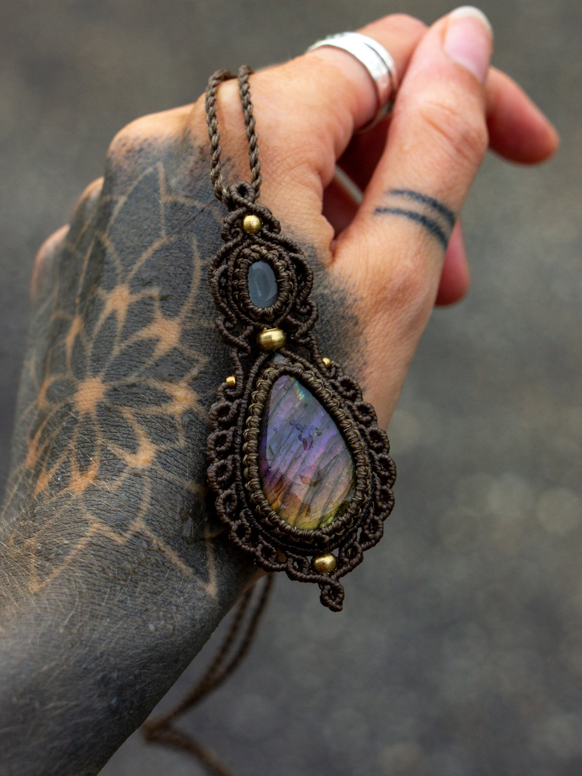 Labradorite & Cat's Eye necklace