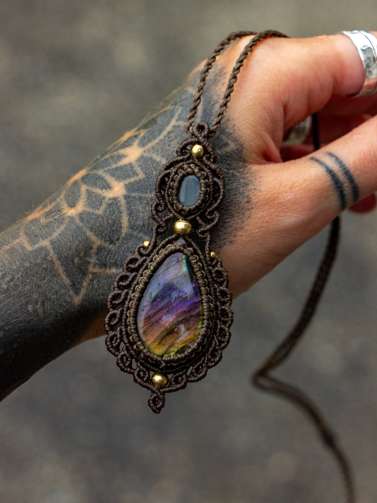 Labradorite & Cat's Eye necklace