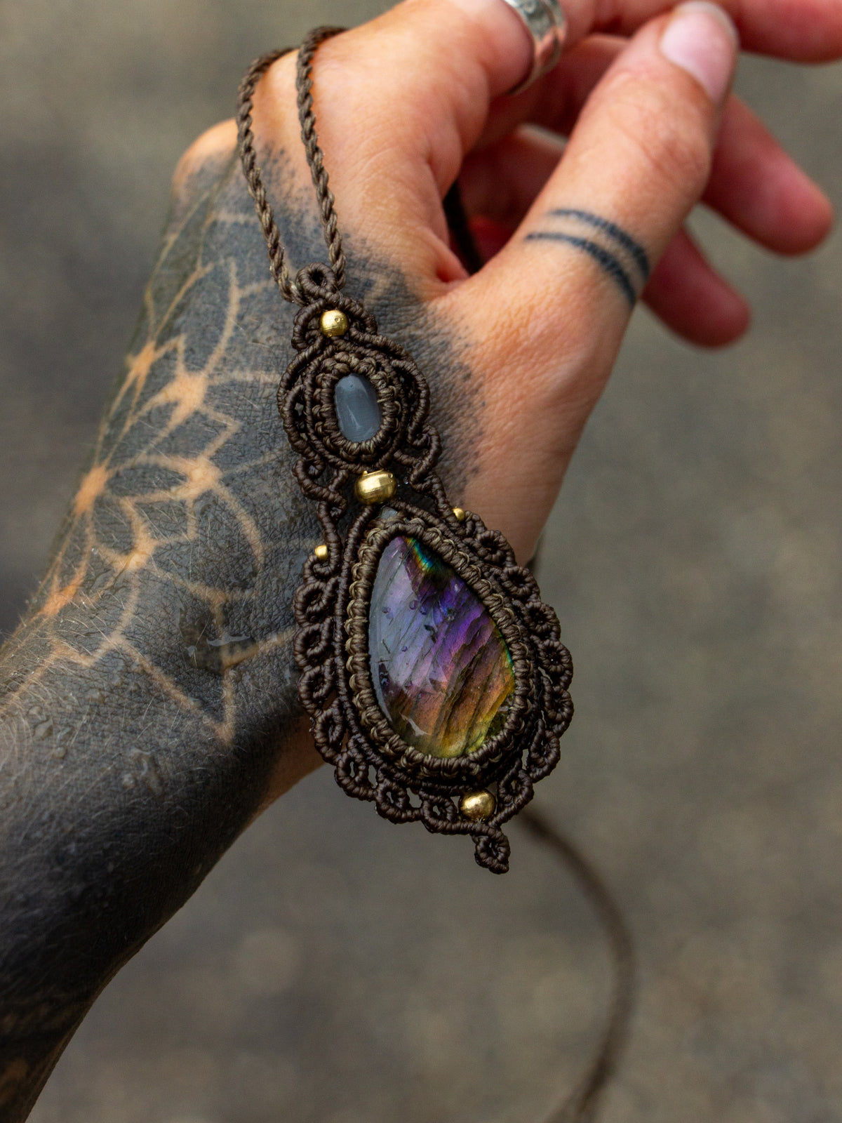 Labradorite & Cat's Eye necklace