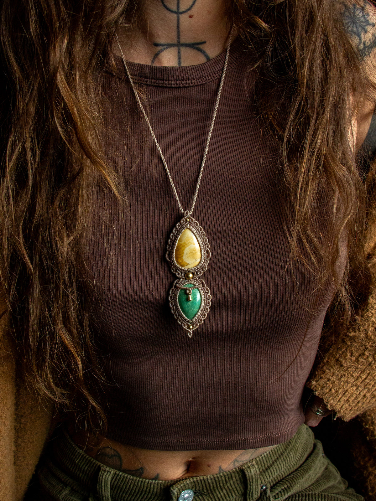 Jasper & Chrysoprase necklace