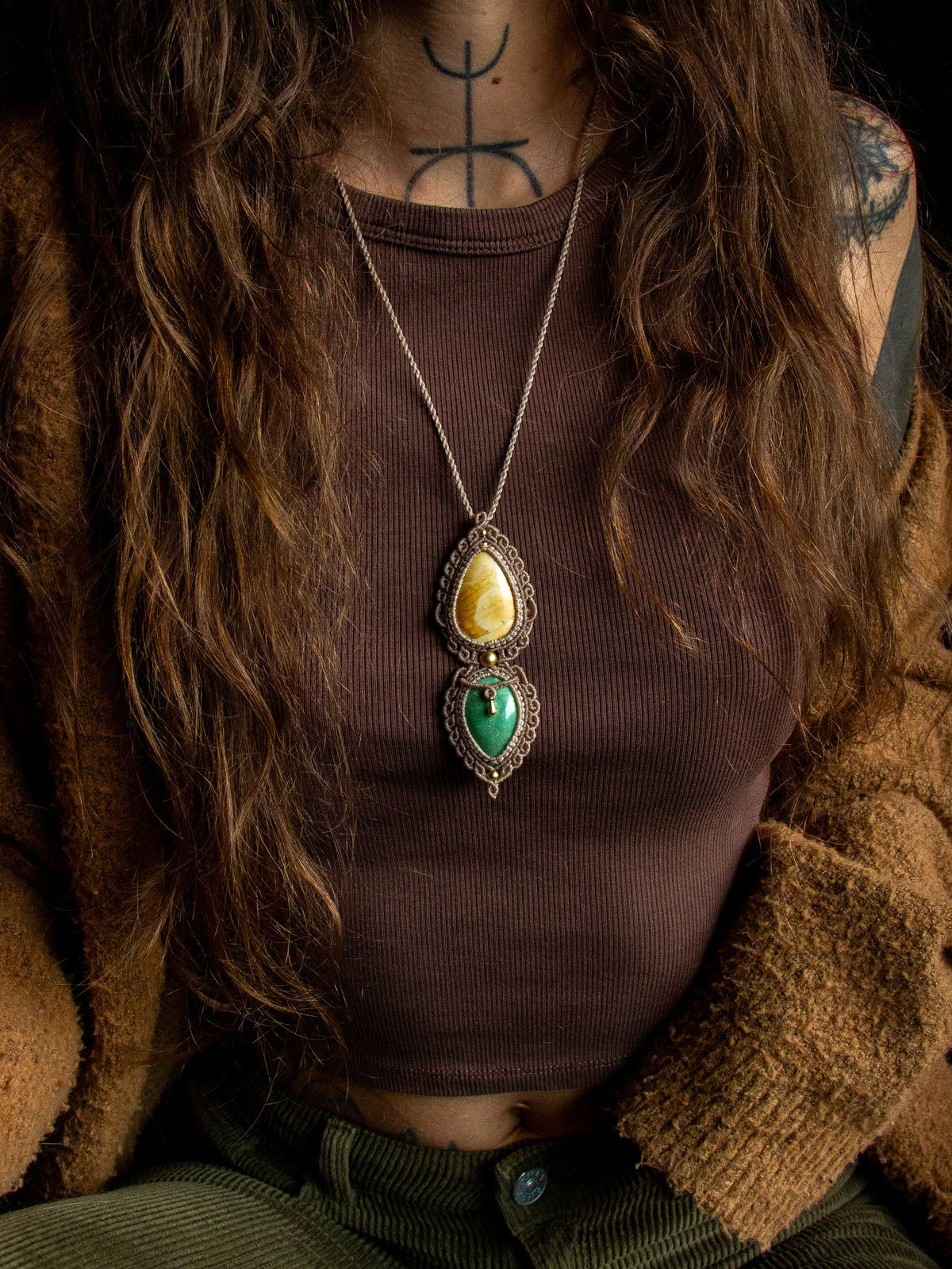 Jasper & Chrysoprase necklace