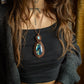 Larimar & Labradorite macrame necklace