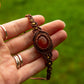 Carnelian • macrame bracelet