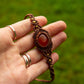 Carnelian • macrame bracelet