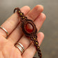 Carnelian • macrame bracelet