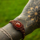 Carnelian • macrame bracelet