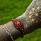 Carnelian • macrame bracelet
