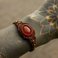 Carnelian • macrame bracelet