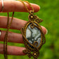 Moss Agate • macrame necklace
