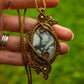 Moss Agate • macrame necklace