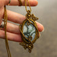 Moss Agate • macrame necklace