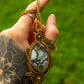 Moss Agate • macrame necklace