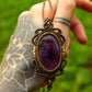 Amethyst • macrame necklace