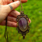 Amethyst • macrame necklace