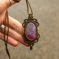 Amethyst • macrame necklace