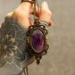 Amethyst • macrame necklace