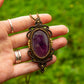Amethyst • macrame necklace