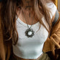 Selenite necklace