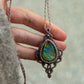 ~ affordables ~ Labradorite macrame necklace