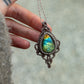 ~ affordables ~ Labradorite macrame necklace